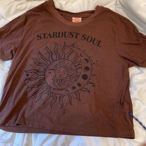 Brown crop top size small